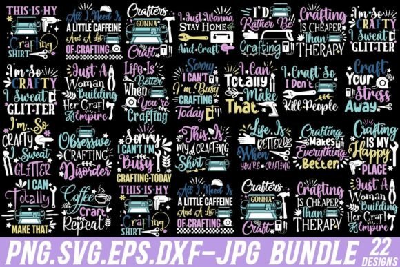 Crafting SVG & PNG Bundle: Graphics for T-Shirt Designs