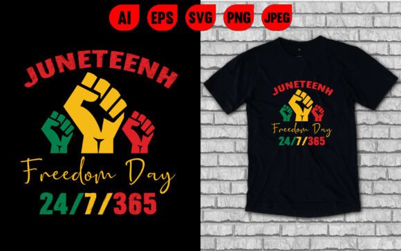 Juneteenth Freedom Day T-Shirt Designs & Graphics
