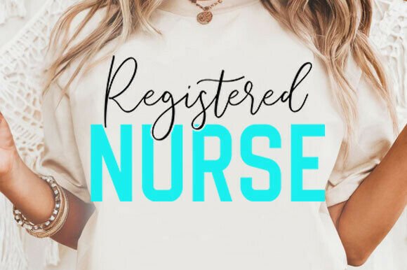 Registered Nurse SVG: Graphics for T-Shirt Designs & Editorial Use