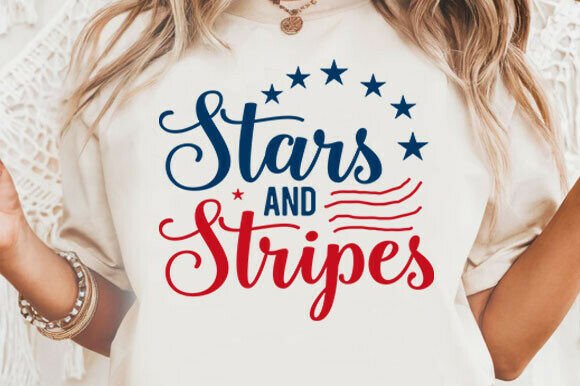 Stars and Stripes SVG: Graphics for T-Shirt Designs & Editorial Use